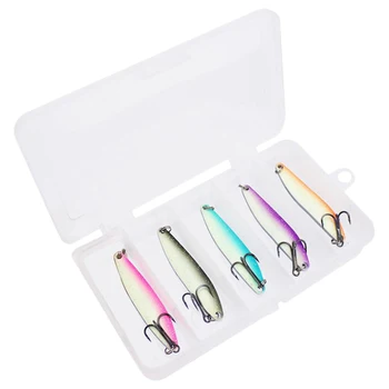 5Pcs/Set Spoon Fishing Lure Hard Baits 6.5Cm 13G Luminous Metal Sequins Fishing Bait Treble Hook Hard Spinner Lures Fish Tackl
5Pcs/Set Spoon Fishing Lure Hard Baits 6.5Cm 13G Luminous Metal Sequins Fishing Bait Treble Hook Hard Spinner Lures Fish Tackl