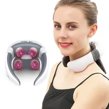 4-Head Smart Electric Neck And Back Pulse Massager Wireless Heating Cervical Spine Relaxing Pain Kneading Massager
4-Head Smart Electric Neck And Back Pulse Massager Wireless Heating Cervical Spine Relaxing Pain Kneading Massager