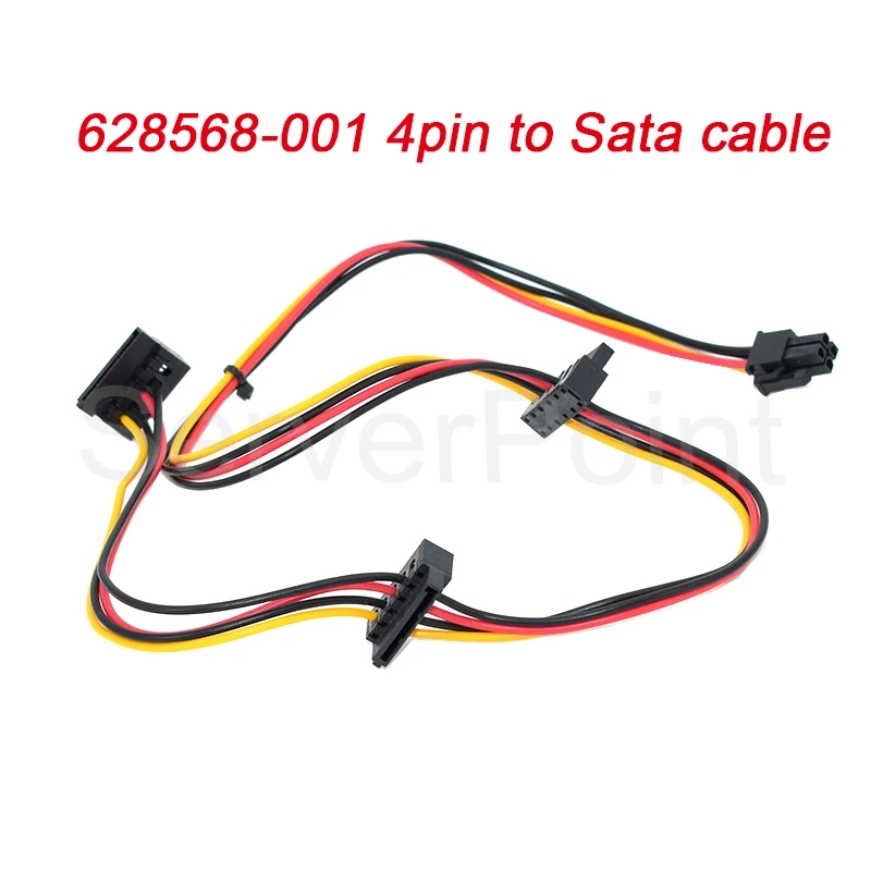 

For Pro 6200 Elite 8300 6000 8000 DUAL SATA HDD Optical Drive Power Cable 628568-001 4Pin To Sata Cable