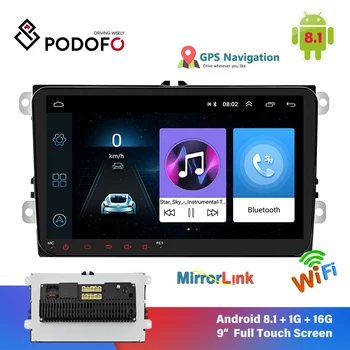 Podofo Android 9 Inch Car Radio Wifi GPS Navigation Mirror Link Autoradio For VW Polo Sedan Golf 4 Passat B6 Multimedia Player
Podofo Android 9 Inch Car Radio Wifi GPS Navigation Mirror Link Autoradio For VW Polo Sedan Golf 4 Passat B6 Multimedia Player