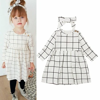 2020 Plaid Toddler Baby Girl Dress Long Sleeve Party Pageant Dresses Kids Clothes
2020 Plaid Toddler Baby Girl Dress Long Sleeve Party Pageant Dresses Kids Clothes
