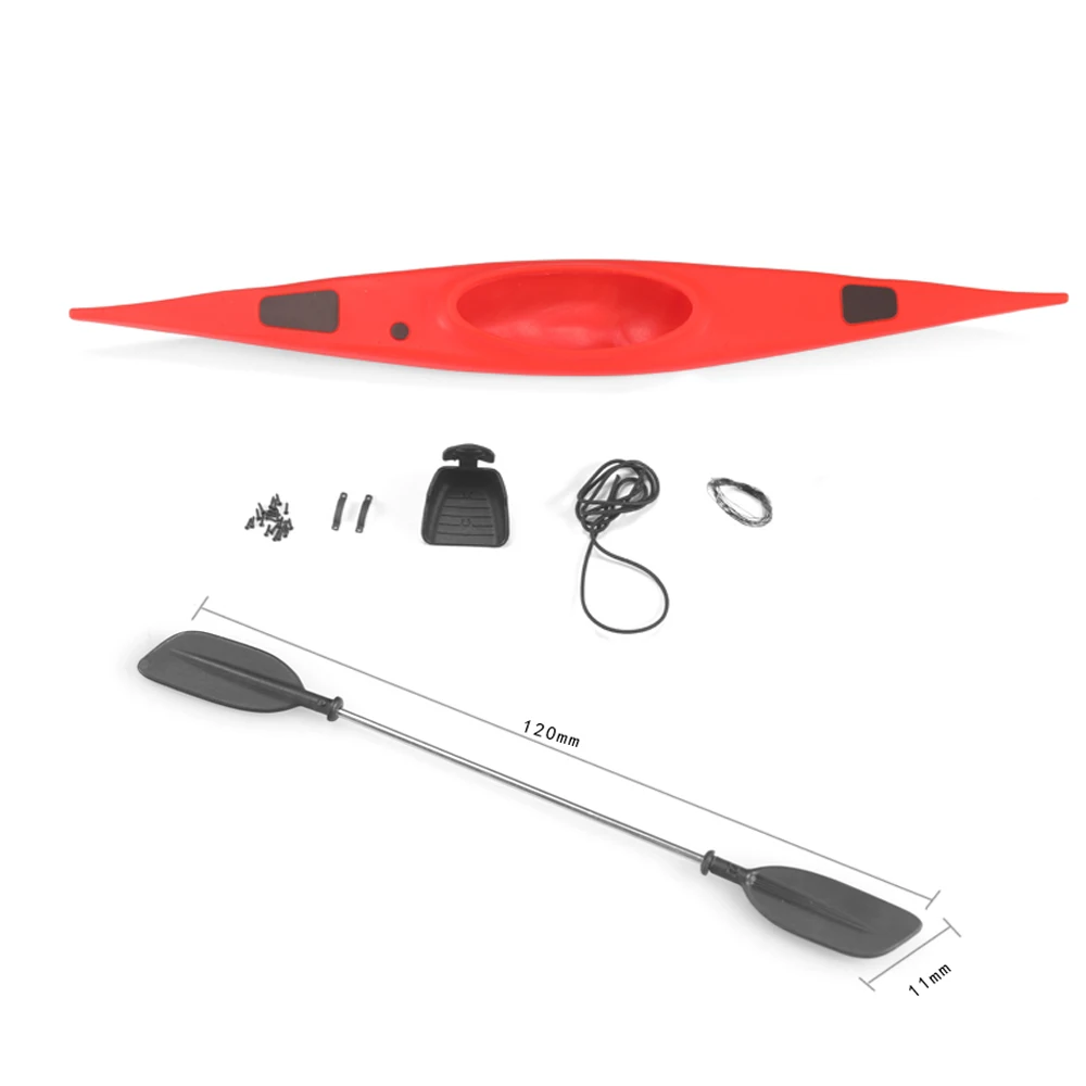 RC Car Traxxas TRX4 Simulation Kayak Simulation Boat with Paddle for 1/10 RC Crawler 4wd TF2 Ford Land Rover Defender
RC Car Traxxas TRX4 Simulation Kayak Simulation Boat with Paddle for 1/10 RC Crawler 4wd TF2 Ford Land Rover Defender