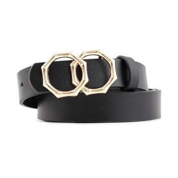 Leisure Women Belts For Jeans Dress Fashion Personalized Double Loop Round Buckle Waist Leather Strap High Quality Belt
Leisure Women Belts For Jeans Dress Fashion Personalized Double Loop Round Buckle Waist Leather Strap High Quality Belt
