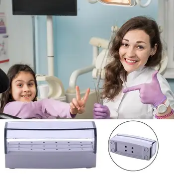 Dental Burs Stand Sterilizable Organizer Rack Displayer with Transparent Cover Easy to Use Save a Lot of Space Gray
Dental Burs Stand Sterilizable Organizer Rack Displayer with Transparent Cover Easy to Use Save a Lot of Space Gray