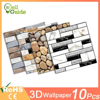3D Wall Sticker DIY Brick stone pattern Self-Adhesive Waterproof 3D Wall Stickers Kitchen Backsplash Bathroom Wall Tile Stickers
3D Wall Sticker DIY Brick stone pattern Self-Adhesive Waterproof 3D Wall Stickers Kitchen Backsplash Bathroom Wall Tile Stickers