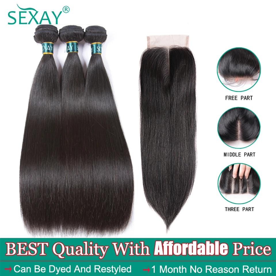 Malaysian Straight Hair Bundles With Closure 4pc/lot Full Ends Non Remy Extension Human Hair Weave 4x4 Lace Closure With Bundles
Malaysian Straight Hair Bundles With Closure 4pc/lot Full Ends Non Remy Extension Human Hair Weave 4x4 Lace Closure With Bundles