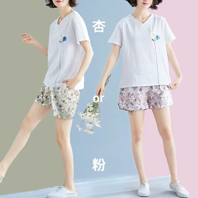 Women's Pants Pure Cotton Summer New Style Korean Loose Large Size Floral Shorts Vintage Harajuku Para Dropshipping Taille
Women's Pants Pure Cotton Summer New Style Korean Loose Large Size Floral Shorts Vintage Harajuku Para Dropshipping Taille