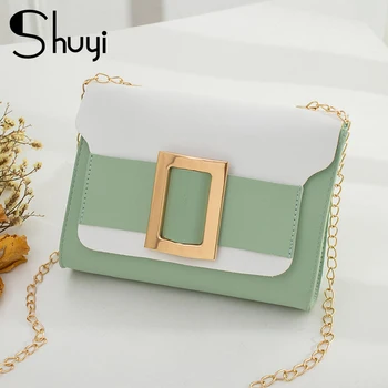 Small women's bag 2020 summer fashion new PU leather women's shoulder bag chain hit color ladies crossbody bag small square bags
Small women's bag 2020 summer fashion new PU leather women's shoulder bag chain hit color ladies crossbody bag small square bags