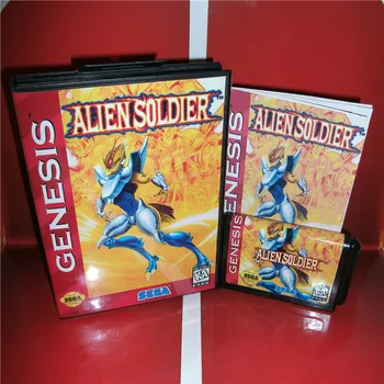 Alien Soldier US Cover with Box and Manual for MegaDrive Video Game Console 16 bit MD card
Alien Soldier US Cover with Box and Manual for MegaDrive Video Game Console 16 bit MD card