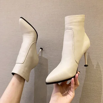 Sexy Side Zipper Kitten Heel Leather Ankle Boots Women Shoes Fall Winter 2020 High Heels Boots Ladies Office Party Booties
Sexy Side Zipper Kitten Heel Leather Ankle Boots Women Shoes Fall Winter 2020 High Heels Boots Ladies Office Party Booties