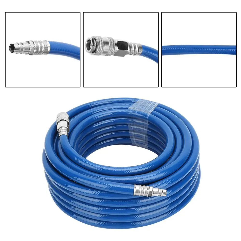 15M Flexible Pneumatic PVC Hose Compressor Air Line Hose with Quick Connector for Air Compressor Tools
15M Flexible Pneumatic PVC Hose Compressor Air Line Hose with Quick Connector for Air Compressor Tools