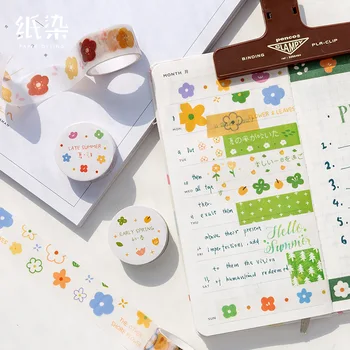 1 PCS Kawaii Washi Tape Translucent Sulfuric Acid Paper Cute Flower Washi Tape Masking Tape Diary Album Journal Decoration 
1 PCS Kawaii Washi Tape Translucent Sulfuric Acid Paper Cute Flower Washi Tape Masking Tape Diary Album Journal Decoration