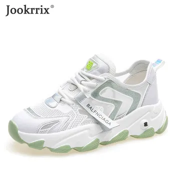 Jookrrix 2020 Women Summer Female Chunky Sneakers Genuine Leather Women Fashion Designer Shoes Lady Brand Casual Shoes ZD2729 
Jookrrix 2020 Women Summer Female Chunky Sneakers Genuine Leather Women Fashion Designer Shoes Lady Brand Casual Shoes ZD2729