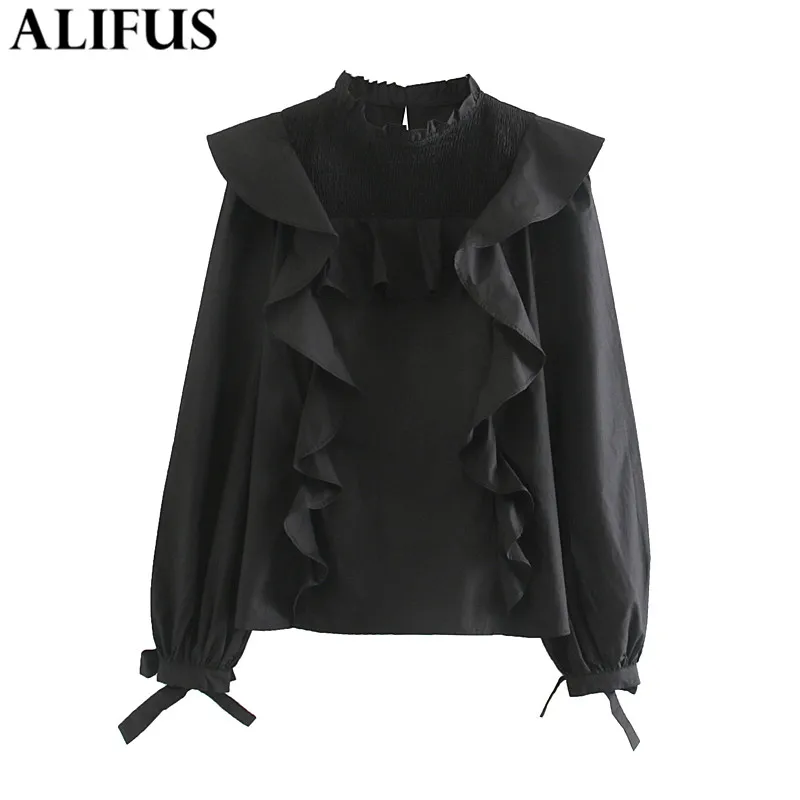 Fashion Za Women Shirt 2019 Sweet Solid Ruffled Ruffled Collar Shirts Blouses Stylish Ladies Long Sleeve Blusas Tops
Fashion Za Women Shirt 2019 Sweet Solid Ruffled Ruffled Collar Shirts Blouses Stylish Ladies Long Sleeve Blusas Tops