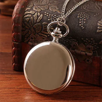 Arabic Numerals Dial Silver Smooth Full Hunter Quartz Pocket Watch Necklace Chain/Pocket Chain Retro Unisex Pocket Clock Gift
Arabic Numerals Dial Silver Smooth Full Hunter Quartz Pocket Watch Necklace Chain/Pocket Chain Retro Unisex Pocket Clock Gift