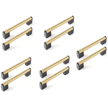 6.3in Gold Cabinet Handles, Square Zinc Pull Knobs for Kitchen Drawer Closet Handle 6 1/5 Inch Hole to Hole (10Pcs)
6.3in Gold Cabinet Handles, Square Zinc Pull Knobs for Kitchen Drawer Closet Handle 6 1/5 Inch Hole to Hole (10Pcs)