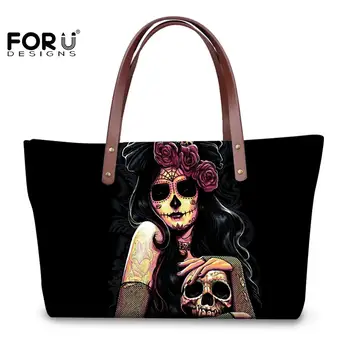 FORUDESIGNS Soft Handbags Large Capacity Bags For Female Gothic Sugar Girls Rose Skull Vintage Pattern Shopper Bag Travel-bags
FORUDESIGNS Soft Handbags Large Capacity Bags For Female Gothic Sugar Girls Rose Skull Vintage Pattern Shopper Bag Travel-bags
