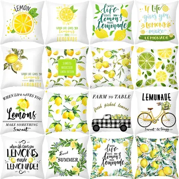 Plant Printed Cushion Cover Sofa Throw Pillow Case Fashion Home Decorative Woven Square Lemon Printing Pillowcases
Plant Printed Cushion Cover Sofa Throw Pillow Case Fashion Home Decorative Woven Square Lemon Printing Pillowcases