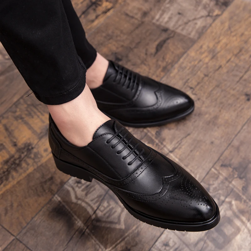 Mens Oxfords Shoes fashion business Leather Dress Shoe Male Wedding shoe social chaussure homme Fluff Office Formal Shoes
Mens Oxfords Shoes fashion business Leather Dress Shoe Male Wedding shoe social chaussure homme Fluff Office Formal Shoes