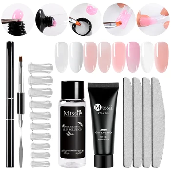 Mtssii Poly Extension UV Gel Kit LED Clear Gel Varnish Nail Polish Art Kit Quick Building For Nails Hard Gel Poly gel Nail Kit
Mtssii Poly Extension UV Gel Kit LED Clear Gel Varnish Nail Polish Art Kit Quick Building For Nails Hard Gel Poly gel Nail Kit