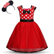 

Baby Girl Minnie Mickey Cartoon Dress Kids Tulle Tutu Dresses Clothes Toddler Dots Frock Children Birthday Party Costume 1-6 yrs