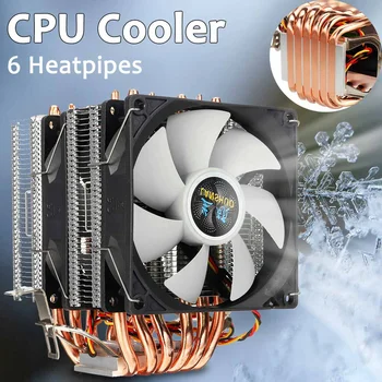6 heat-pipes CPU Cooler Radiator Cooling 3PIN Dual Fan Computer PC Case Fans For LGA 1150/1151/1155/1156/1366/775 For HUANANZHI
6 heat-pipes CPU Cooler Radiator Cooling 3PIN Dual Fan Computer PC Case Fans For LGA 1150/1151/1155/1156/1366/775 For HUANANZHI