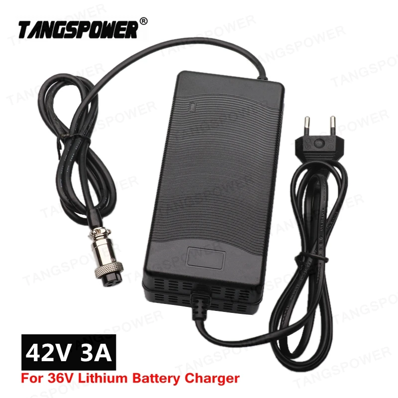 42V3A charger 42V 3A electric bike lithium battery charger for 36V lithium battery pack Plug 3P GX16 Connector High quality
42V3A charger 42V 3A electric bike lithium battery charger for 36V lithium battery pack Plug 3P GX16 Connector High quality