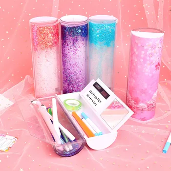 2020 Pencil Box Large Capacity Multifunctional Pencil Cases Quicksand Translucent Creative Cylindrical Pen Holder Kid Stationery
2020 Pencil Box Large Capacity Multifunctional Pencil Cases Quicksand Translucent Creative Cylindrical Pen Holder Kid Stationery