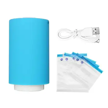 Portable Mini USB Manual Food Vacuum Sealer Saver Packing Sealing Machine Kitchen With 5pcs food storage bag
Portable Mini USB Manual Food Vacuum Sealer Saver Packing Sealing Machine Kitchen With 5pcs food storage bag