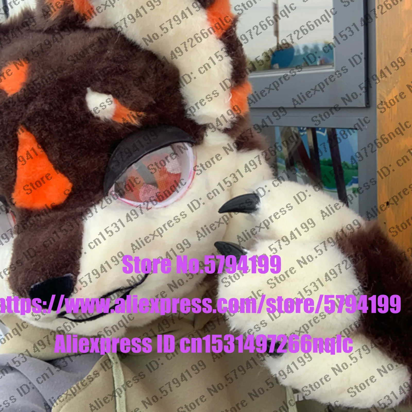 Customized Available REAL PHOTO dx0124 head CAT full sets husky dog Suit fursuit Costume fox Party Carnival Gift | Тематическая