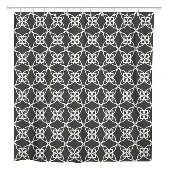 72"x72" Shower Curtain Waterproof Polyester Fabric Geometric Line Pattern in Arabian Ethnic Endless for Black Decorative
72"x72" Shower Curtain Waterproof Polyester Fabric Geometric Line Pattern in Arabian Ethnic Endless for Black Decorative