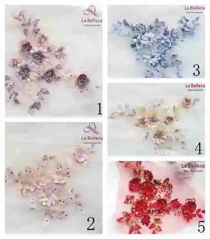 5 pieces applique patch mixed color with 3D flowers embroidery patch wedding dress Accessories
5 pieces applique patch mixed color with 3D flowers embroidery patch wedding dress Accessories