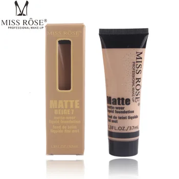 MISS ROSE Professional Base Matte Liquid Foundation Makeup Waterproof Concealer Foundation Cosmetics Repair Face Make Up TSLM1
MISS ROSE Professional Base Matte Liquid Foundation Makeup Waterproof Concealer Foundation Cosmetics Repair Face Make Up TSLM1
