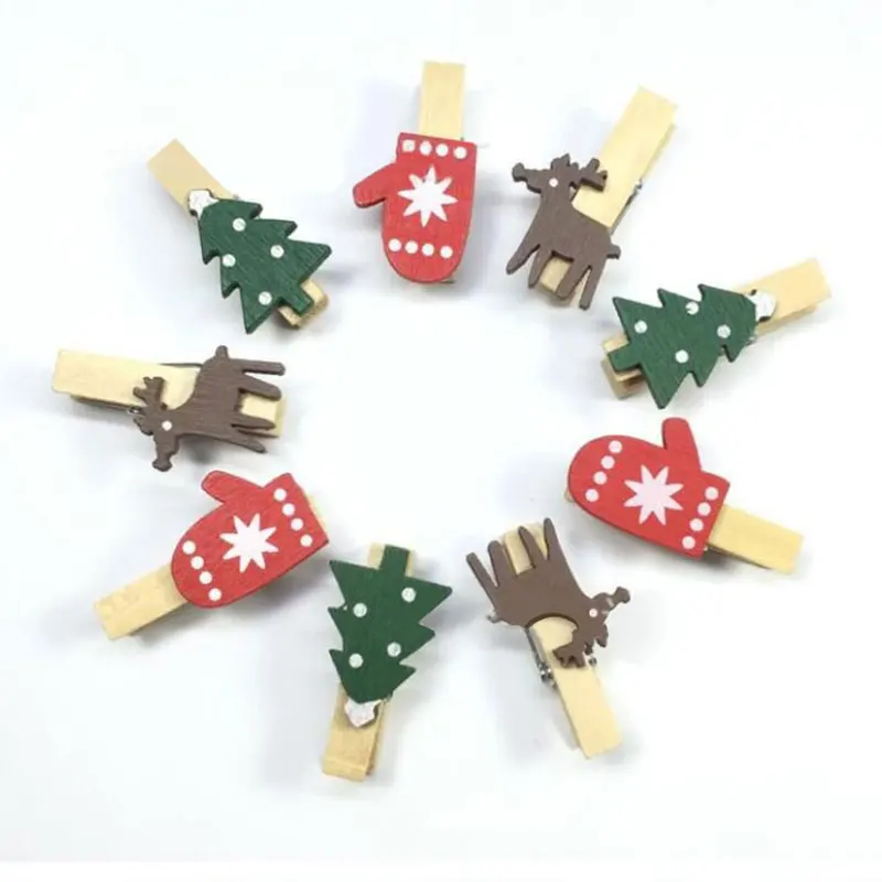 10/50 Pcs Cartoon Sticker Wood Clip Christmas Series Wood Clip Environmental Protection Color Wood Clip Trees/Elk/Gloves
10/50 Pcs Cartoon Sticker Wood Clip Christmas Series Wood Clip Environmental Protection Color Wood Clip Trees/Elk/Gloves