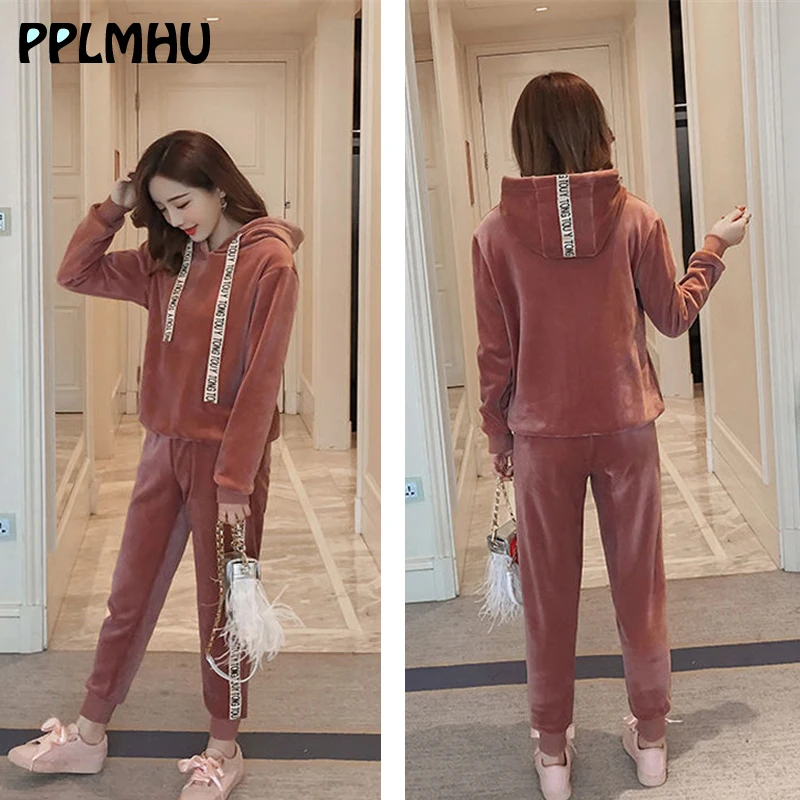 winter warm Two Piece Sets Hooded Velvet thickening Women 2019 plus size loose velour Sportswear casual Tops And Pants Tracksuit
winter warm Two Piece Sets Hooded Velvet thickening Women 2019 plus size loose velour Sportswear casual Tops And Pants Tracksuit