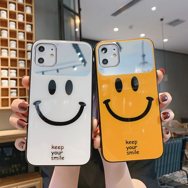 Smile TPU Phone Cover Case For IPhone 11 pro X XS XR MAX 8 7 6 PLUS Mirror Glass Make Up For Girls Khushi Accessory
Smile TPU Phone Cover Case For IPhone 11 pro X XS XR MAX 8 7 6 PLUS Mirror Glass Make Up For Girls Khushi Accessory