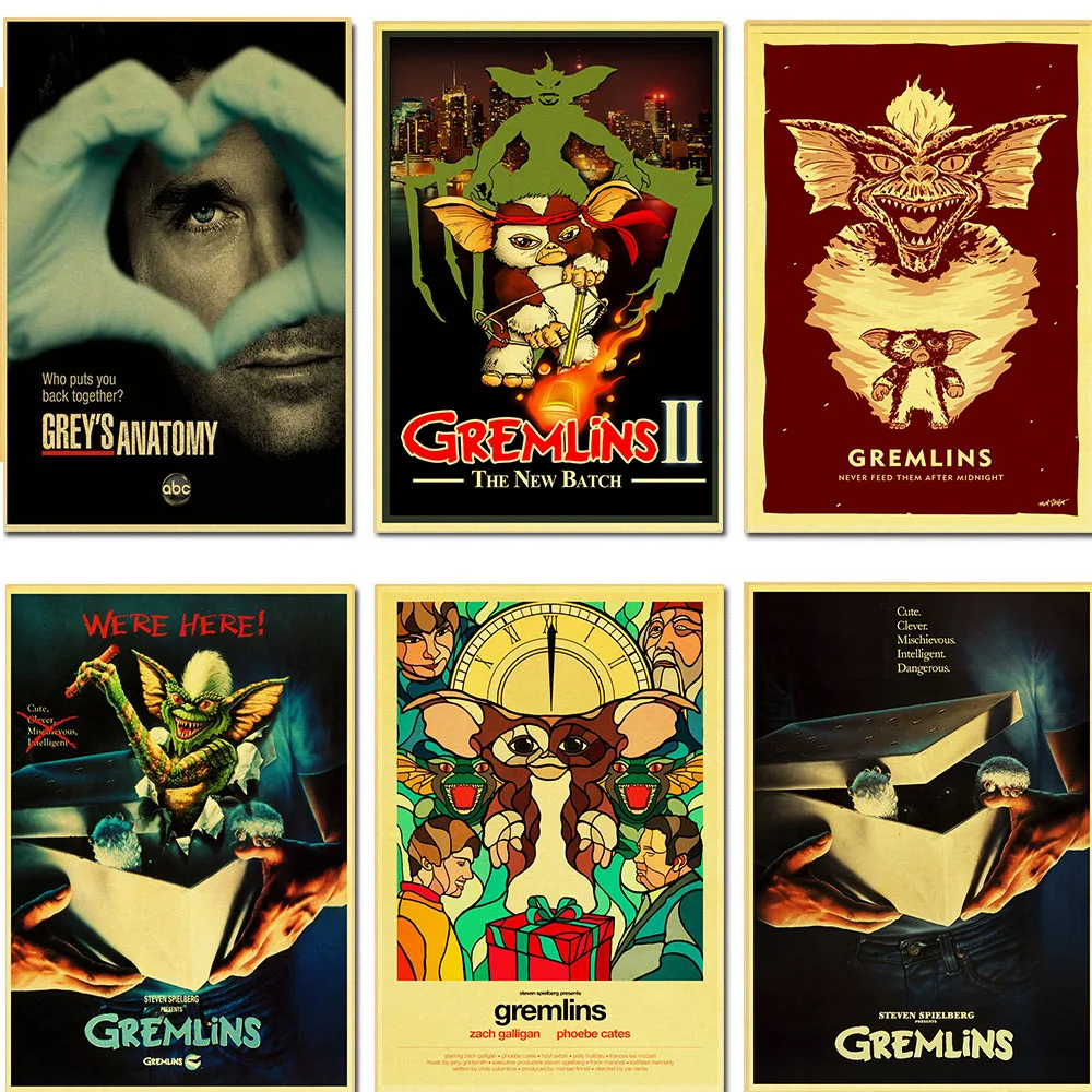 Постер Фильма Gremlins/Настенный декор/декоративная живопись/постер для бара/крафт