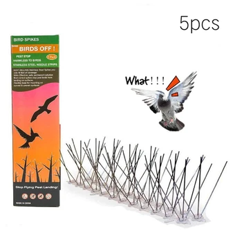 5pcs Stainless Steel Bird Repellent Spikes Eco-Friendly Anti Pigeon Nail Bird Deterrent Tool For Pigeons Owl Small Birds Fence
5pcs Stainless Steel Bird Repellent Spikes Eco-Friendly Anti Pigeon Nail Bird Deterrent Tool For Pigeons Owl Small Birds Fence