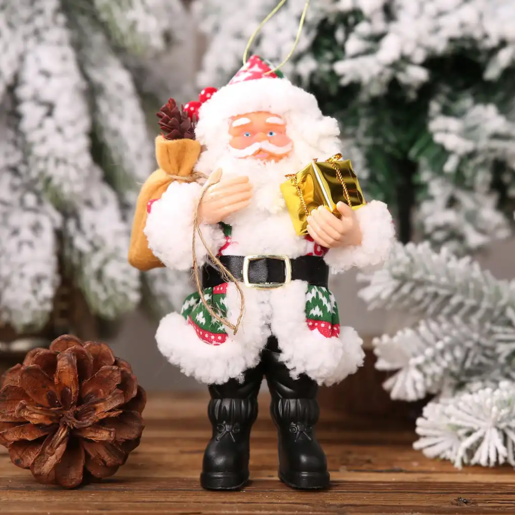 resin santa claus hanging doll christmas gift figurine table