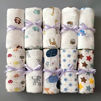 1Pc Muslin 100% Cotton Baby Swaddles Soft Newborn Blankets Bath Gauze Infant Wrap sleepsack Stroller cover Play Mat
1Pc Muslin 100% Cotton Baby Swaddles Soft Newborn Blankets Bath Gauze Infant Wrap sleepsack Stroller cover Play Mat