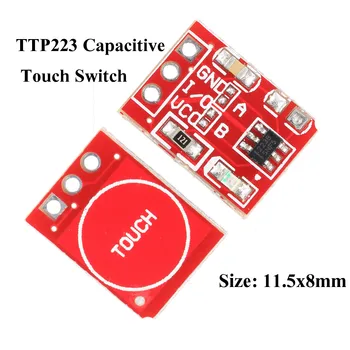 LEORY Capacitive 2.5-5.5V TTP223 Touch-Switch Button Self Lock Module For Arduino Circuits
LEORY Capacitive 2.5-5.5V TTP223 Touch-Switch Button Self Lock Module For Arduino Circuits