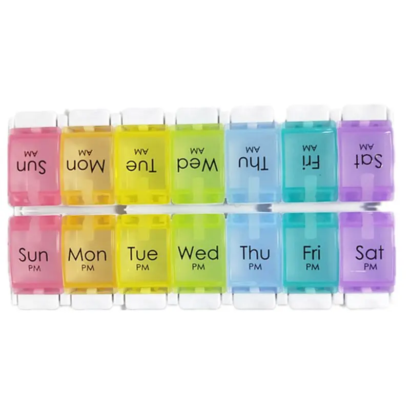 14 Grids Weekly Storage Pill 7 Day Medicine Tray Vitamin Tablet Case Box Organizer
14 Grids Weekly Storage Pill 7 Day Medicine Tray Vitamin Tablet Case Box Organizer