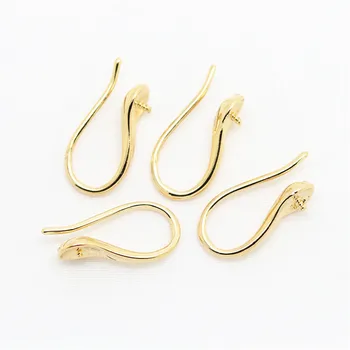 10 pairs Brass Earring Hooks Earring Findings Ear Wires with a Pin 8.5x17mm EC007
10 pairs Brass Earring Hooks Earring Findings Ear Wires with a Pin 8.5x17mm EC007