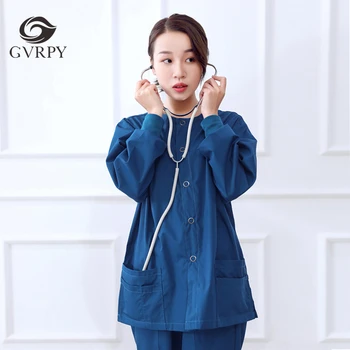 Unisex Doctor Coat Uniforms Operating Room Long Sleeve Tops Hospital Laboratory Beauty Salon Dental Clinic Pharmacy Nurse Jacket
Unisex Doctor Coat Uniforms Operating Room Long Sleeve Tops Hospital Laboratory Beauty Salon Dental Clinic Pharmacy Nurse Jacket