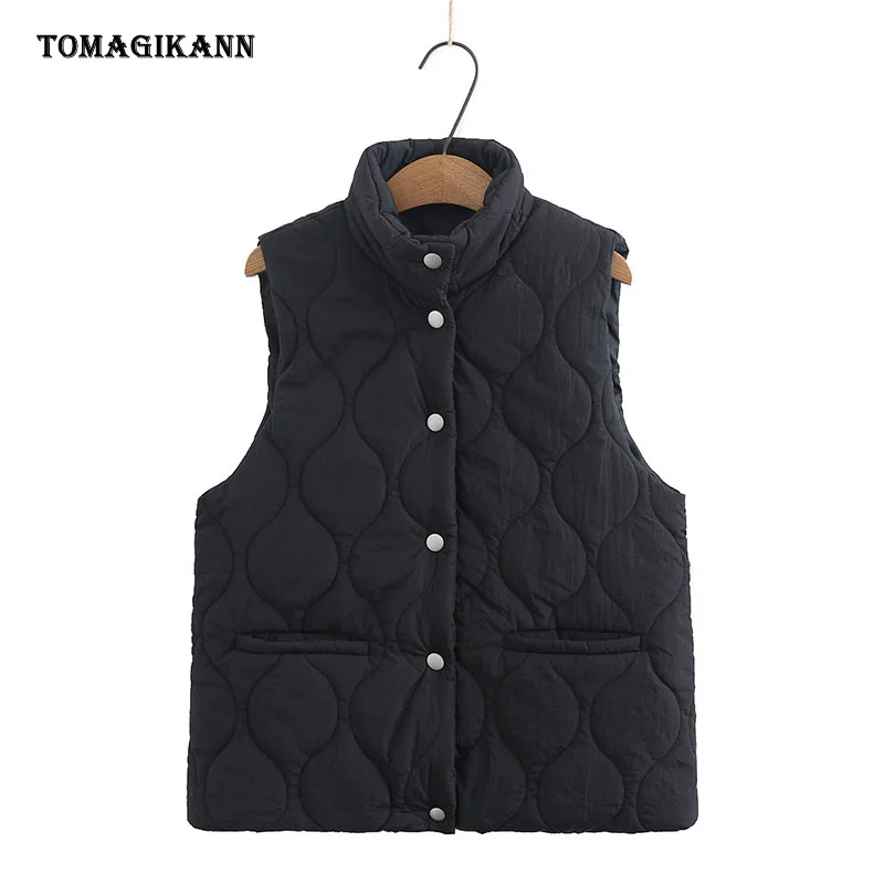 Plus Size Cotton Women Vest Stand Collar Sleeveless Thick Parka Waistcoat 2021 Winter Casual Ladies Single Breasted Jackets Tops
Plus Size Cotton Women Vest Stand Collar Sleeveless Thick Parka Waistcoat 2021 Winter Casual Ladies Single Breasted Jackets Tops