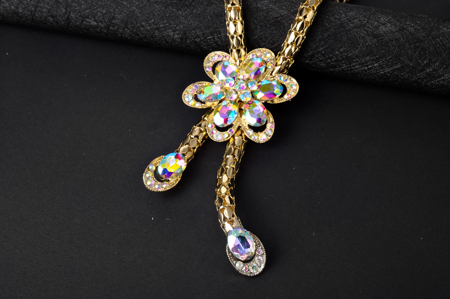 Sunny Jewelry Sets Hot Sale Bridal Wedding Flower Zircon Earrings Necklace Bracelet Ring For Women Romantic Trendy Gift Party Sunny Jewelry Sets Hot Sale Bridal Wedding Flower Zircon Earrings Necklace Bracelet Ring For Women Romantic Trendy Gift Party
