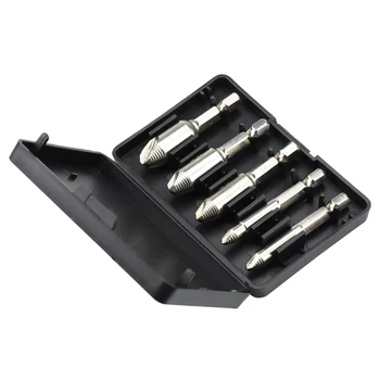 5pc Damaged Screw Extractor Drill Bit Screw extractor broken screw slide tooth slide wire anti teeth removal repair tool remover
5pc Damaged Screw Extractor Drill Bit Screw extractor broken screw slide tooth slide wire anti teeth removal repair tool remover
