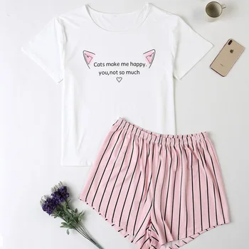 Plus size home service fat lady plus size home service two-piece suit printed loose short sleeve shorts
Plus size home service fat lady plus size home service two-piece suit printed loose short sleeve shorts