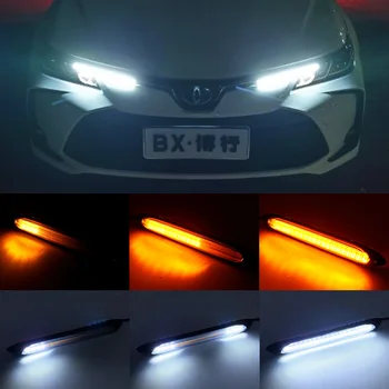 2PCS Car LED Lights DRL DC 12V White Yellow Amber Driving Light Sequential Flow Turn Signals DIY External Waterproof Headlight
2PCS Car LED Lights DRL DC 12V White Yellow Amber Driving Light Sequential Flow Turn Signals DIY External Waterproof Headlight