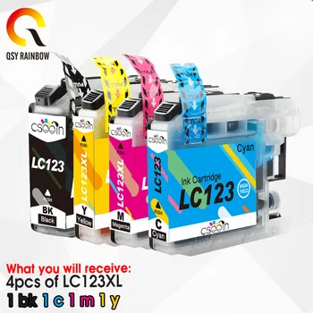 4pcs Compatible Ink Cartridges for Brother LC123 printer ink for MFC J4510DW J4610DW J4410DW J4710DW Printer LC 123 125 127 XL
4pcs Compatible Ink Cartridges for Brother LC123 printer ink for MFC J4510DW J4610DW J4410DW J4710DW Printer LC 123 125 127 XL